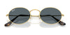 Ray-Ban OVAL RB3547N Sunglasses / Arista Gold №001/R5 / Blue (3N 10.7%) / Size 51