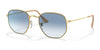 Ray-Ban HEXAGONAL RB3548 Sunglasses / Arista Gold №001/3F / Light Blue Gradient (2N 29.9%) / Size 51