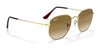 Ray-Ban HEXAGONAL RB3548 Sunglasses / Gold №919631 / G-15 Green (3N 13.2%) / Size 51