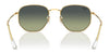 Ray-Ban HEXAGONAL RB3548 Sunglasses / Gold №919631 / G-15 Green (3N 13.2%) / Size 51