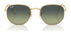 Ray-Ban HEXAGONAL RB3548 Sunglasses / Gold №919631 / G-15 Green (3N 13.2%) / Size 51