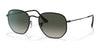 Ray-Ban HEXAGONAL RB3548 Sunglasses / Black №002/71 / Grey Gradient (3N 14.02%) / Size 51