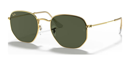 Ray-Ban HEXAGONAL RB3548 Sunglasses / Gold №919631 / G-15 Green (3N 13.2%) / Size 51