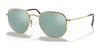 Ray-Ban HEXAGONAL RB3548N Sunglasses / Arista Gold №001/30 / Silver Flash (3N 10.27%) / Size 48