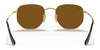Ray-Ban HEXAGONAL RB3548N Sunglasses / Copper №9069A5 / Brown Gradient (3N 12.8%) / Size 51