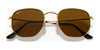 Ray-Ban HEXAGONAL RB3548N Sunglasses / Copper №9069A5 / Brown Gradient (3N 12.8%) / Size 51
