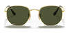 Ray-Ban HEXAGONAL RB3548N Sunglasses / Copper №9069A5 / Brown Gradient (3N 12.8%) / Size 51
