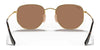 Ray-Ban HEXAGONAL RB3548N Sunglasses / Copper №9069A5 / Brown Gradient (3N 12.8%) / Size 51