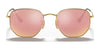 Ray-Ban HEXAGONAL RB3548N Sunglasses / Copper №9069A5 / Brown Gradient (3N 12.8%) / Size 51