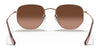 Ray-Ban HEXAGONAL RB3548N Sunglasses / Copper №9069A5 / Brown Gradient (3N 12.8%) / Size 51