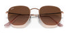 Ray-Ban HEXAGONAL RB3548N Sunglasses / Copper №9069A5 / Brown Gradient (3N 12.8%) / Size 51