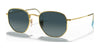 Ray-Ban HEXAGONAL RB3548N Sunglasses / Arista Gold №91233M / Blue (2N 21%) / Size 48