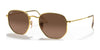 Ray-Ban HEXAGONAL RB3548N Sunglasses / Arista Gold №912443 / Brown (3N 15%) / Size 48
