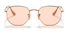 Ray-Ban HEXAGONAL RB3548N Sunglasses / Copper №9069A5 / Brown Gradient (3N 12.8%) / Size 51