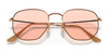 Ray-Ban HEXAGONAL RB3548N Sunglasses / Copper №9069A5 / Brown Gradient (3N 12.8%) / Size 51