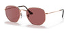 Ray-Ban HEXAGONAL RB3548N Sunglasses / Rose Gold №9202AF / Violet (Polarized) (3P 14.3%) / Size 51