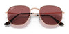 Ray-Ban HEXAGONAL RB3548N Sunglasses / Copper №9069A5 / Brown Gradient (3N 12.8%) / Size 51