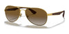 Ray-Ban RB3549 Sunglasses / Arista Gold №001/T5 / Brown (Polarized) (3P 16.7%) / Size 58