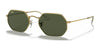 Ray-Ban OCTAGONAL RB3556 Sunglasses | Size 53 / Gold №919631 / G-15 Green (3N 13.2%)