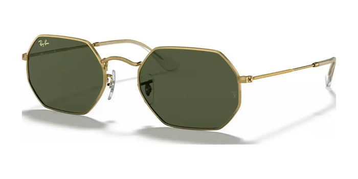 Ray-Ban OCTAGONAL RB3556 Sunglasses | Size 53 / Gold №919631 / G-15 Green (3N 13.2%)