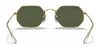 Ray-Ban OCTAGONAL RB3556 Sunglasses | Size 53 / Gold №919631 / G-15 Green (3N 13.2%)