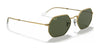 Ray-Ban OCTAGONAL RB3556 Sunglasses | Size 53 / Gold №919631 / G-15 Green (3N 13.2%)