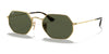 Ray-Ban OCTAGONAL RB3556N Sunglasses | Size 53 / Arista Gold №1 / G-15 Green (3N 13.2%)