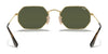 Ray-Ban OCTAGONAL RB3556N Sunglasses | Size 53 / Arista Gold №1 / G-15 Green (3N 13.2%)