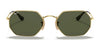 Ray-Ban OCTAGONAL RB3556N Sunglasses | Size 53 / Arista Gold №1 / G-15 Green (3N 13.2%)