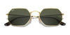 Ray-Ban OCTAGONAL RB3556N Sunglasses | Size 53 / Arista Gold №1 / G-15 Green (3N 13.2%)