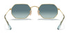 Ray-Ban OCTAGONAL RB3556N Sunglasses | Size 53 / Arista Gold №1 / G-15 Green (3N 13.2%)
