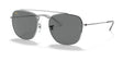 Ray-Ban RB3557 Sunglasses Silver / Dark Grey