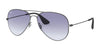 Ray-Ban RB3558 Sunglasses | Size 58 / Black №913919 / Clear & Light Blue (1N 49%)