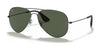 Ray-Ban RB3558 Sunglasses | Size 58 / Black №913971 / Dark Green (3N 12.9%)