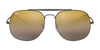 Ray-Ban THE GENERAL RB3561 Sunglasses | Size 57 / Gunmetal №004/I3 / Brown/Silver Gradient Mirror (3N 16.0%)