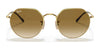 Ray-Ban JACK RB3565 Sunglasses / Gold №919631 / Green (3N 13.2%) / Size 51