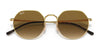 Ray-Ban JACK RB3565 Sunglasses / Gold №919631 / Green (3N 13.2%) / Size 51