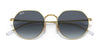 Ray-Ban JACK RB3565 Sunglasses / Gold №919631 / Green (3N 13.2%) / Size 51