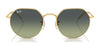 Ray-Ban JACK RB3565 Sunglasses / Gold №919631 / Green (3N 13.2%) / Size 51