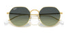 Ray-Ban JACK RB3565 Sunglasses / Gold №919631 / Green (3N 13.2%) / Size 51