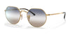 Ray-Ban JACK RB3565 Sunglasses / Arista Gold №001/GD / Clear/Blue (1N 74.6%) / Size 51