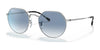 Ray-Ban JACK RB3565 Sunglasses / Silver №003/3F / Blue (2N 29.9%) / Size 51