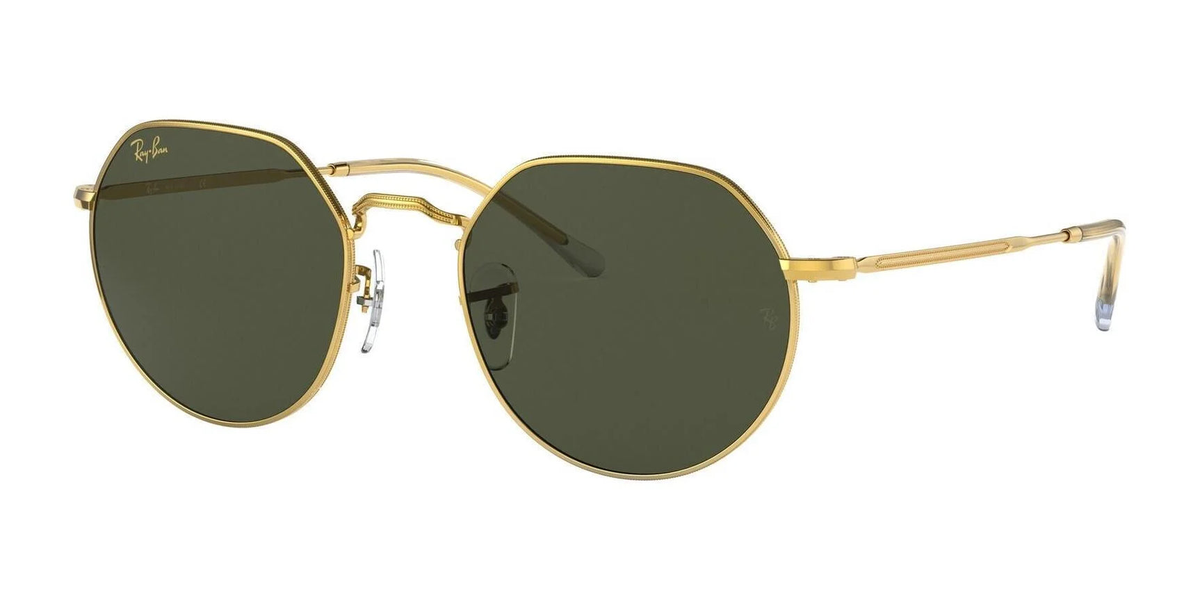 Ray-Ban JACK RB3565 Sunglasses Gold / Green