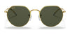 Ray-Ban JACK RB3565 Sunglasses / Gold №919631 / Green (3N 13.2%) / Size 51