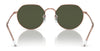 Ray-Ban JACK RB3565 Sunglasses / Gold №919631 / Green (3N 13.2%) / Size 51