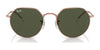 Ray-Ban JACK RB3565 Sunglasses / Gold №919631 / Green (3N 13.2%) / Size 51