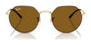 Ray-Ban JACK RB3565 Sunglasses / Gold №919631 / Green (3N 13.2%) / Size 51