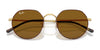 Ray-Ban JACK RB3565 Sunglasses / Gold №919631 / Green (3N 13.2%) / Size 51