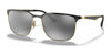 Ray-Ban RB3569 Sunglasses | Size 59 / Black On Gold №187/88 / Grey Gradient Mirror (3N 14.2%)