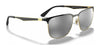 Ray-Ban RB3569 Sunglasses | Size 59 / Black On Silver №90048G / Grey Gradient (3N 15.2%)